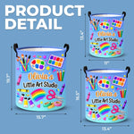 Custom Name Art Studio Gifts For Kids - Personalized Laundry Basket