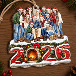 Custom Photo Family Christmas Gifts - Personalized Wooden Ornament