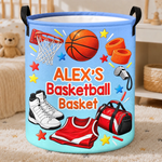 Custom Name Sport Gifts For Kids - Personalized Laundry Basket
