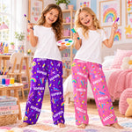 Custom Name Art Gifts for Kids - Personalized Pajama Pants