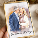Custom Photo Couple Romantic Gifts - Personalized Frame Ornament