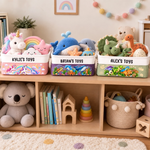 Custom Name Dinosaur Toy Storage Gifts for Kids - Personalized Storage Basket