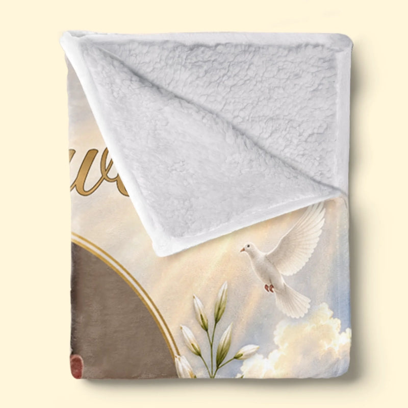 Custom Photo Memorial Heavenly Remembrance Gifts For Loss Of Loved Ones - Personalized Blanket