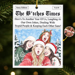 Custom Photo Funny Friendship Christmas Gifts - Personalized Acrylic Ornament