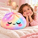 Custom Rainbow Kawaii Squishy Character Gifts For Kids - Personalized Shaped Pillow