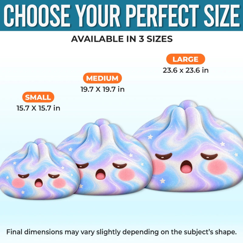 Custom Kawaii Rainbow Cloud Character Decor Gifts For Kids - Personalized Shaped Pillow