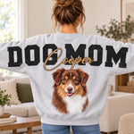 Custom Photo Name Dog Lover Gifts - Personalized Arm To Arm Sweatshirt