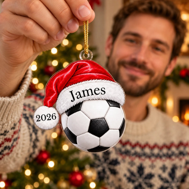 Custom Name Christmas Sports Gifts For Athletes, Sports Fans, Sports Lovers - Personalized Acrylic Ornament