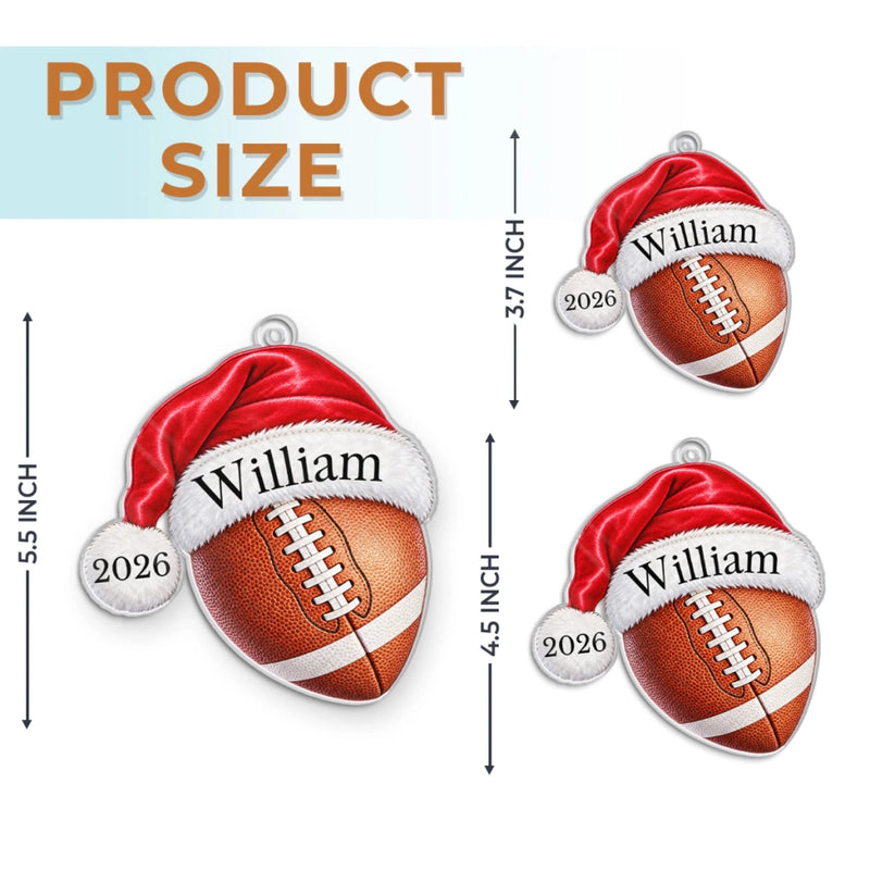 Custom Name Christmas Sports Gifts For Athletes, Sports Fans, Sports Lovers - Personalized Acrylic Ornament