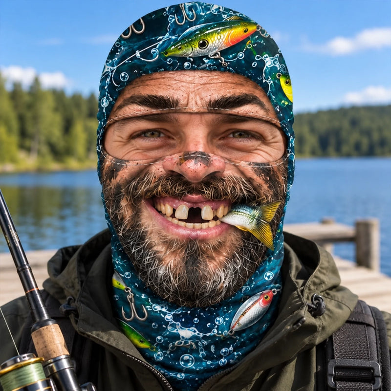 Custom Funny Bearded Fishermen Fishing Gifts for Anglers - Personalized Ski Mask