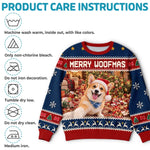 Custom Pet Photo Christmas Gifts for Dog Lovers - Personalized Ugly Sweatshirt