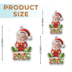 Custom Photo Acrylic Ornament - Personalized Christmas Birthday Gifts For Kids - Christmas Wonder In Tiny Hands