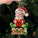 Custom Photo Acrylic Ornament - Personalized Christmas Birthday Gifts For Kids - Christmas Wonder In Tiny Hands