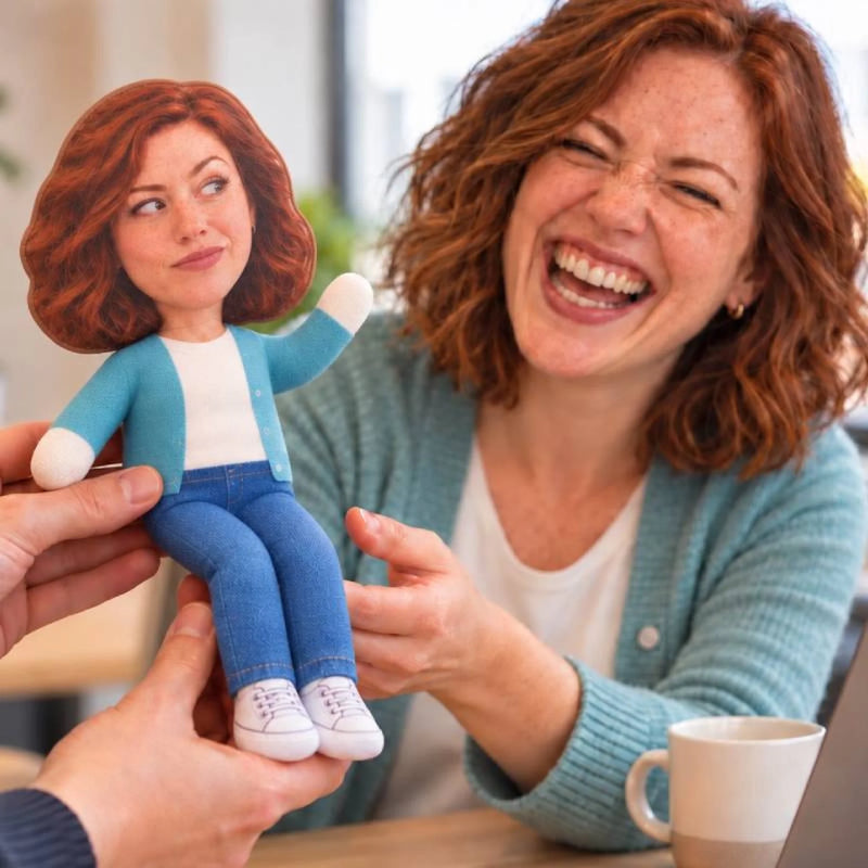 Funny Office Coworker Gifts - Personalized Toy Poseable Plush Doll