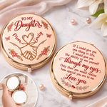 Custom Name From Mom to Daughter Keepsake Gifts - Personalized Compact Mirror