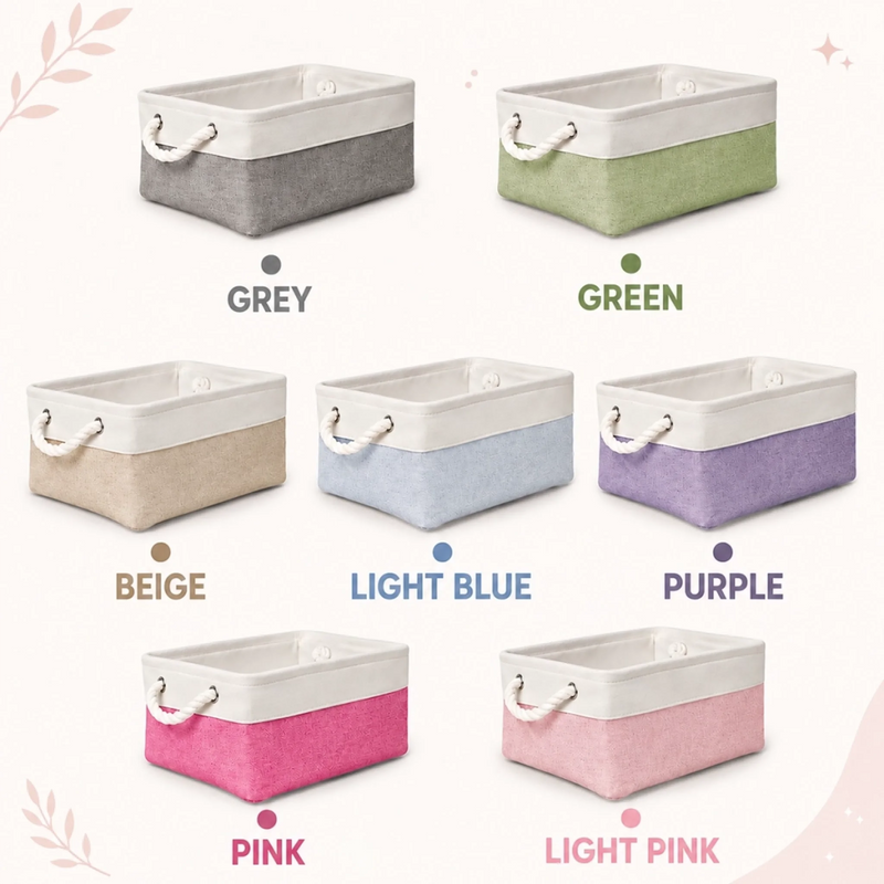 Custom Name Family Essentials Home Organization - Personalized Storage Basket