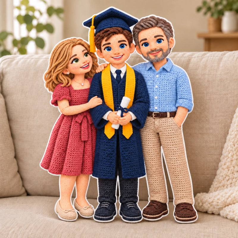 Custom Photo Graduation Gifts - Personalized Shaped Pillow