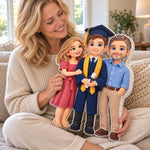 Custom Photo Graduation Gifts - Personalized Shaped Pillow
