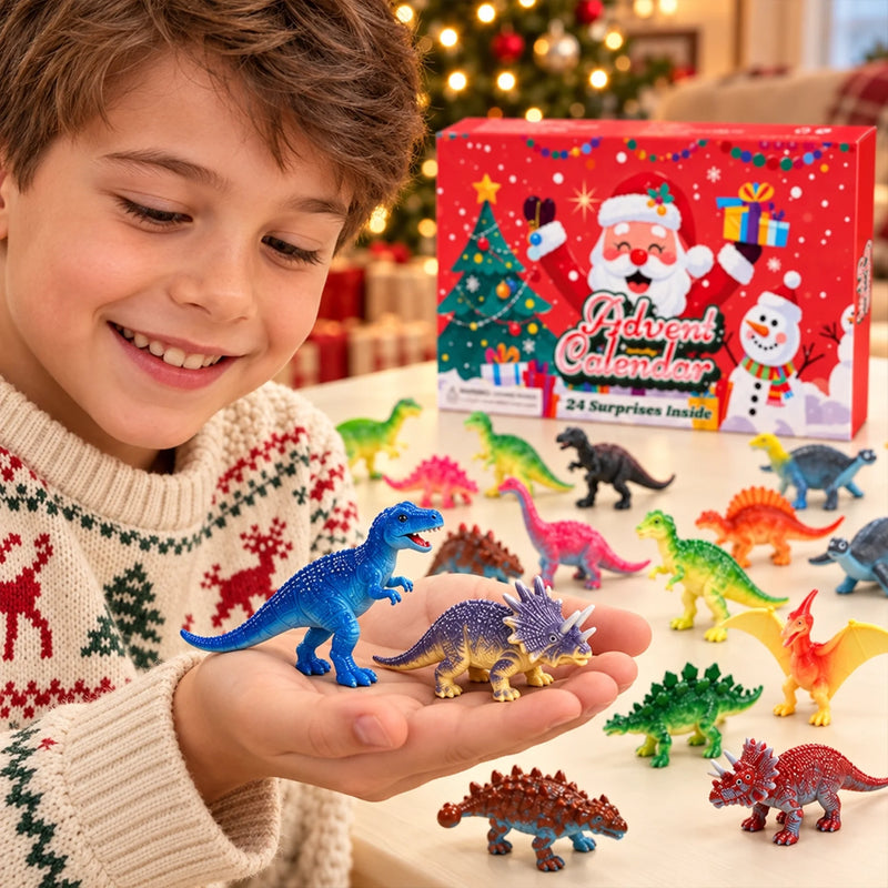 Christmas 24 Days of Dinosaur Surprises - Dinosaur Advent Calendar