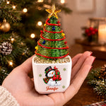 Custom Name Christmas Tree Gifts For Kids - Personalized Glass Everlasting Christmas