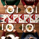 Custom Name Christmas Family Table Decor - Personalized Table Runner