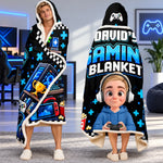 Custom Video Game Name Gifts for Kids - Personalized Snuggle Blanket