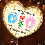 Custom Name First Christmas Gifts For Families - Personalized LED Tree Topper
