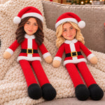Custom Photo Christmas Gifts For Sisters And Besties - Personalized Poseable Plush Doll