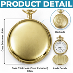 Custom Name Keepsake Gifts For Grandson - Personalized Pocket Watch