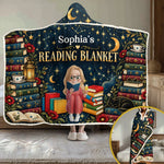 Custom Name Reading Blanket Gifts For Book Lovers, Bookworms, Reader - Personalized Snuggle Blanket