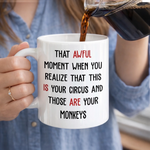 Custom Name Funny Monkeys Gifts For Coworkers - Personalized Mug