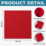 Custom Christmas Monogram Gifts - Personalized Cotton Napkin
