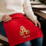 Custom Christmas Monogram Gifts - Personalized Cotton Napkin