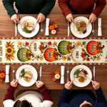 Custom Name Thanksgiving Family Gifts - Personalized Table Runner