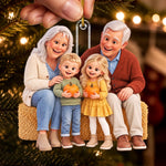 Custom Family Photo Christmas Gifts - Personalized Acrylic Ornament