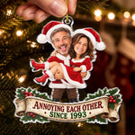 Custom Photo Funny Annoying Each Other Christmas Gifts For Couples - Personalized Acrylic Ornament