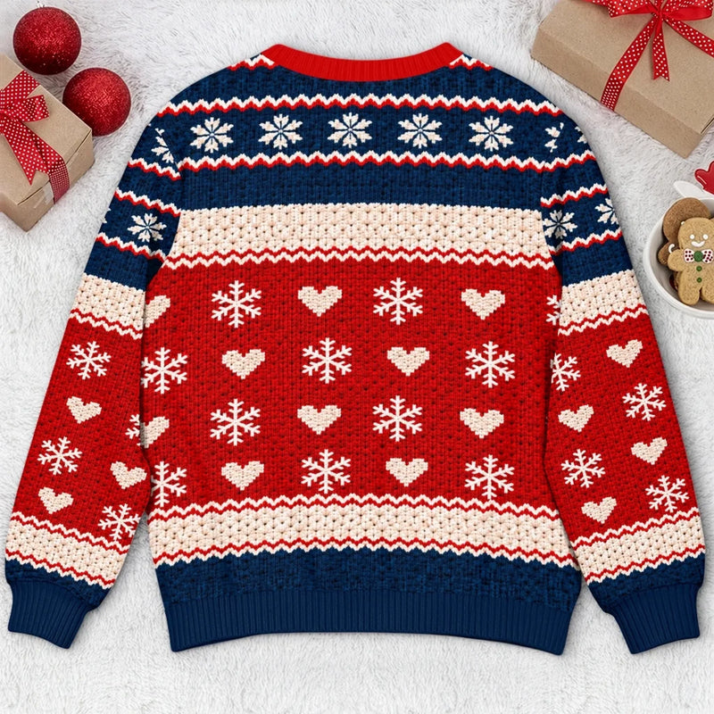 Custom Photo Annoying Each Other Christmas Gifts For Couples - Personalized Ugly Sweatshirt