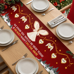 Custom Name Christmas Memorial Angel Decor - Personalized Table Runner