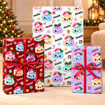 Custom Name Christmas Squishy Pattern Gifts For Kids, Family - Personalized Wrapping Paper