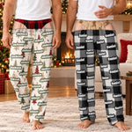 Custom Name Buffalo Plaid Gifts for Men - Personalized Pajama Pants
