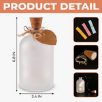 Custom Photo Memorial Cardinal Gifts - Personalized Glass Bottle LED Light