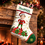 Custom Photo Christmas Elf Gifts For Kids - Personalized Stocking