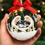 Custom Pet Photo Christmas Memorial Gifts - Personalized 3D Acrylic Ball Ornament