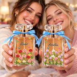 Custom Name Butterfly Flower Gifts For Women - Personalized Refillable Perfume Bottle