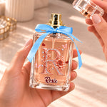 Custom Name Rose Initial Gifts For Women - Personalized Refillable Perfume Bottle