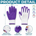 Custom Name Garden Gifts for Gardeners - Personalized Coated Grip Gloves