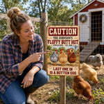 Custom Name Chicken Coop Humor Gifts for Hen Lovers - Personalized Metal Sign