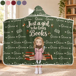 Custom Name Bookish Reader Gifts For Book Lovers - Personalized Snuggle Blanket