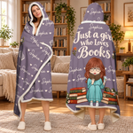 Custom Name Bookish Reader Gifts For Book Lovers - Personalized Snuggle Blanket