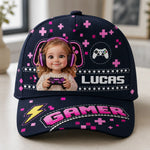 Custom Name Video Game Character Gifts for Boys - Personalized Classic Cap
